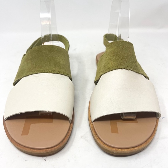 Sorel Ella II Slingback Sandals Olive Shade Genuine Leather Open Toe Shoes Sz 9 - Picture 4 of 8